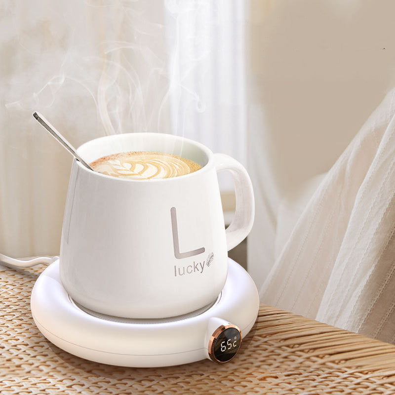Calentador de tazas de café, posavasos térmico, taza con calefacción inteligente, aislamiento térmico, temperatura constante, almohadilla calefactora de escritorio.