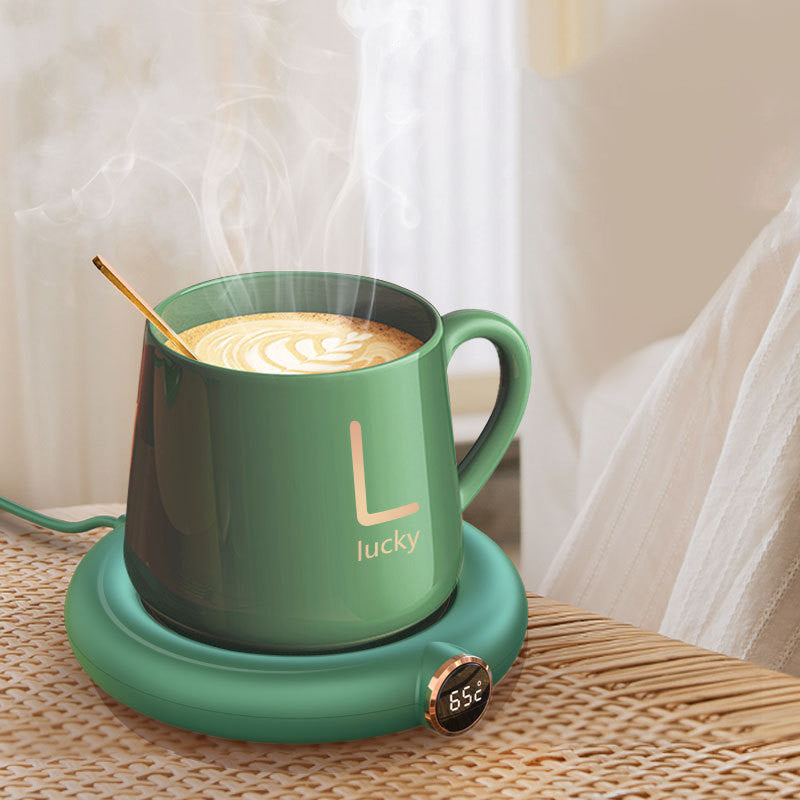 Calentador de tazas de café, posavasos térmico, taza con calefacción inteligente, aislamiento térmico, temperatura constante, almohadilla calefactora de escritorio.